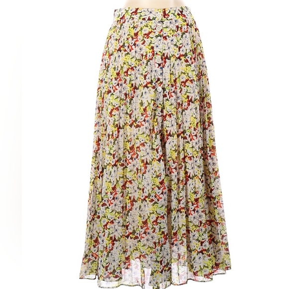 Paris Atelier & Other Stories Midi floral skirt size 4 - Picture 1 of 14